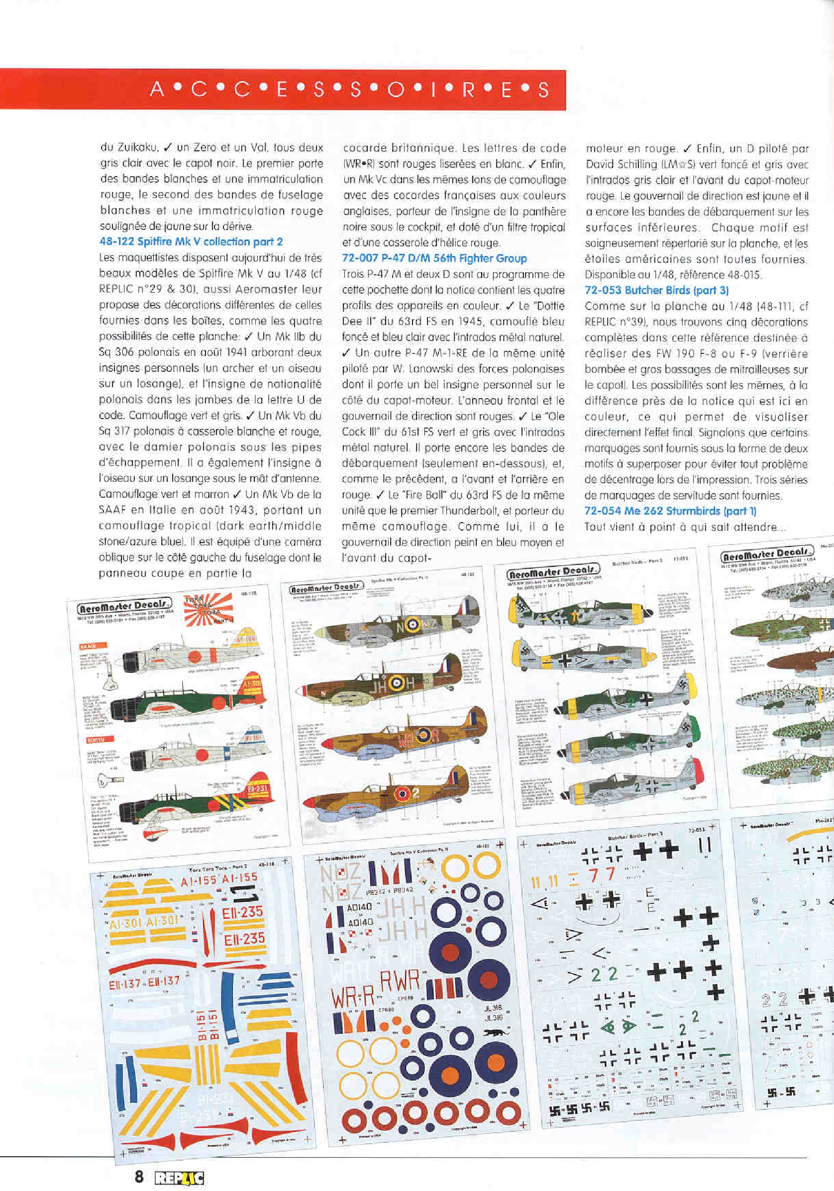 Replic 043 - PZL P-11C, F-16C, Potez 63-11, Morane Saulnier type N